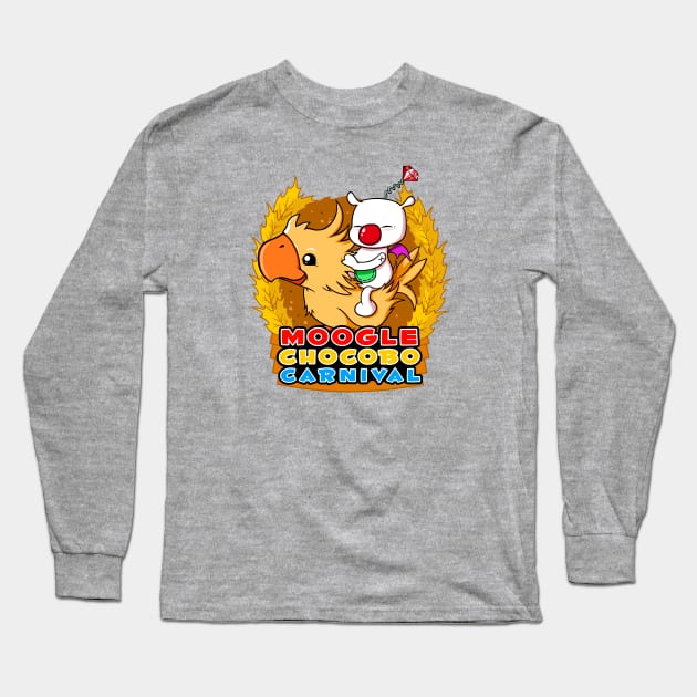 Moogle Chocobo Carnival Long Sleeve T-Shirt by wloem